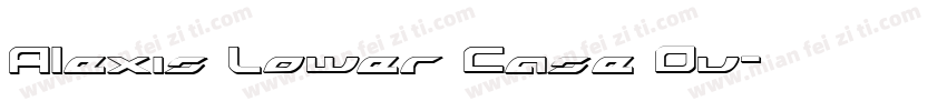 Alexis Lower Case Ou字体转换